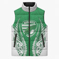 Manawatu 2026 Rugby Custom Sleeveless Puffer Jacket NZ Maori Silver Fern
