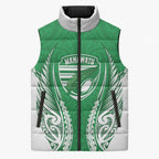 Manawatu 2026 Rugby Custom Sleeveless Puffer Jacket NZ Maori Silver Fern