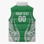 Manawatu 2026 Rugby Custom Sleeveless Puffer Jacket NZ Maori Silver Fern