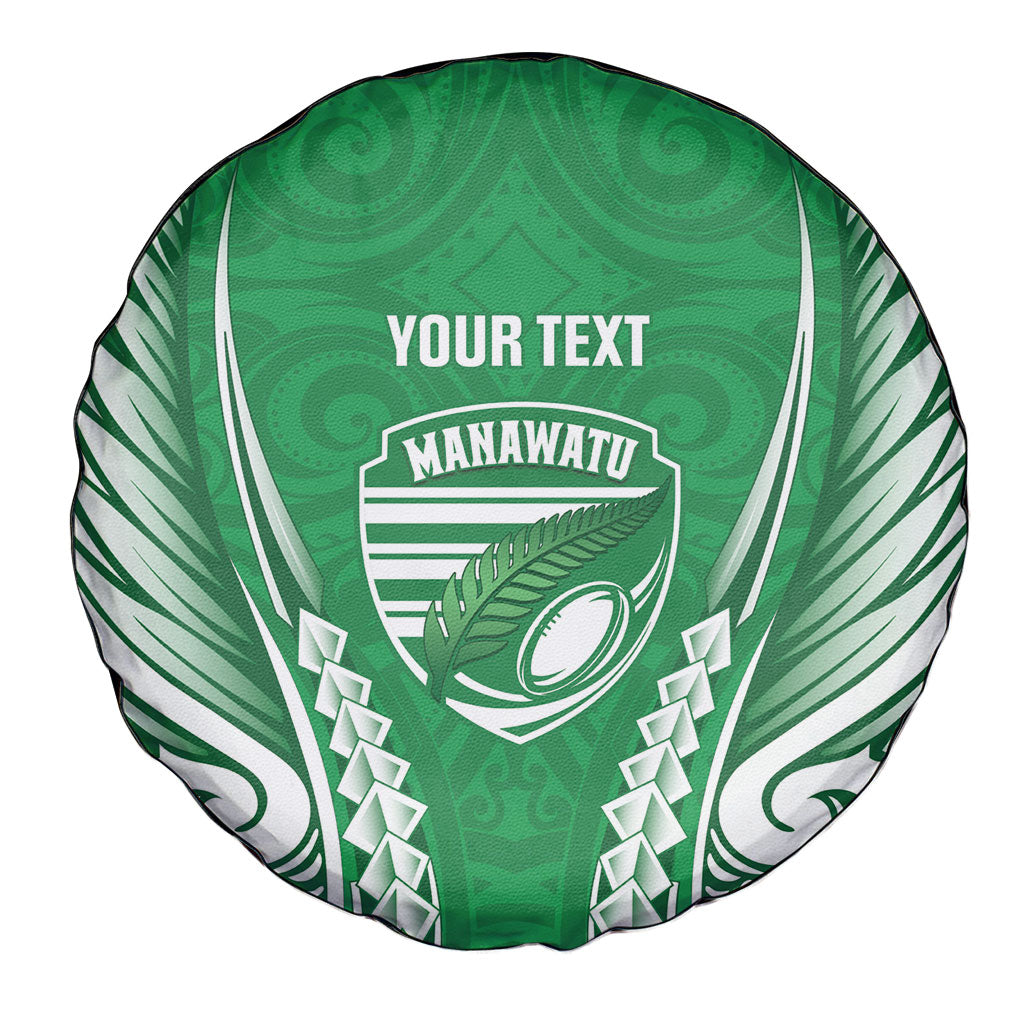 Manawatu 2026 Rugby Custom Spare Tire Cover NZ Maori Silver Fern