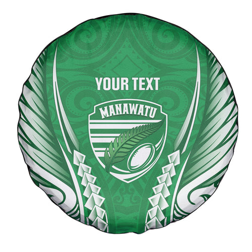 Manawatu 2026 Rugby Custom Spare Tire Cover NZ Maori Silver Fern