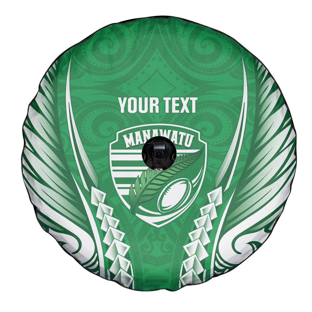 Manawatu 2026 Rugby Custom Spare Tire Cover NZ Maori Silver Fern