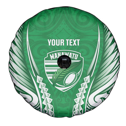 Manawatu 2026 Rugby Custom Spare Tire Cover NZ Maori Silver Fern