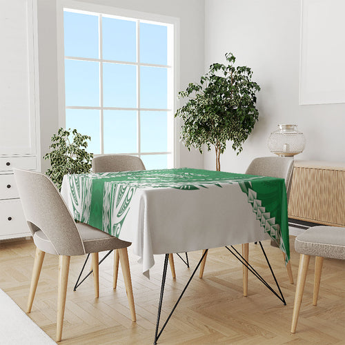 Manawatu 2026 Rugby Custom Tablecloth NZ Maori Silver Fern