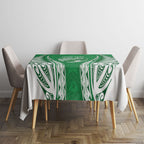 Manawatu 2026 Rugby Custom Tablecloth NZ Maori Silver Fern