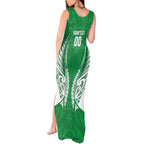 Manawatu 2026 Rugby Custom Tank Maxi Dress NZ Maori Silver Fern
