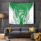 Manawatu 2026 Rugby Custom Tapestry NZ Maori Silver Fern