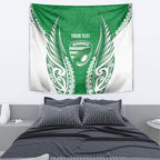 Manawatu 2026 Rugby Custom Tapestry NZ Maori Silver Fern
