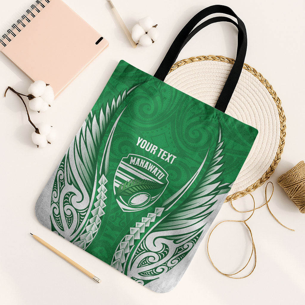 Manawatu 2026 Rugby Custom Tote Bag NZ Maori Silver Fern