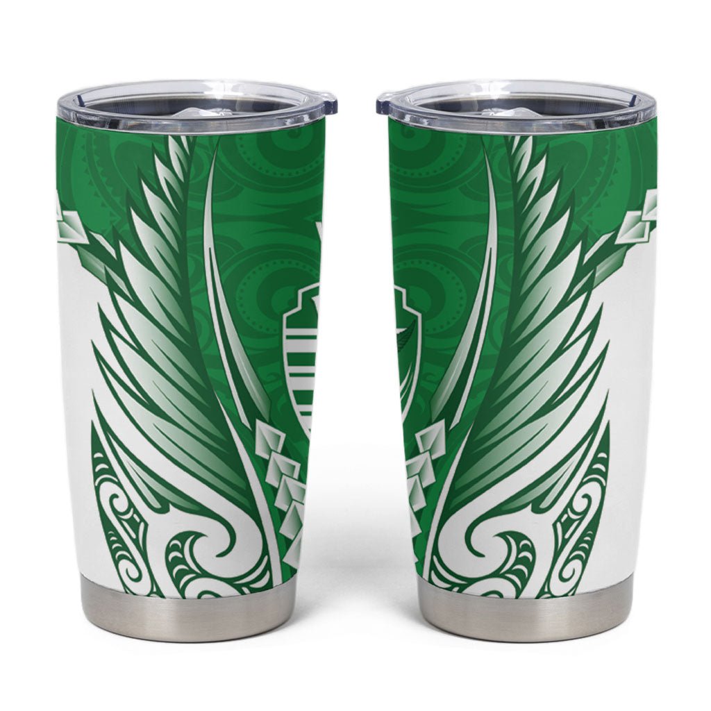 Manawatu 2026 Rugby Custom Tumbler Cup NZ Maori Silver Fern
