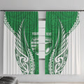 Manawatu 2026 Rugby Custom Window Curtain NZ Maori Silver Fern