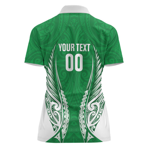 Manawatu 2026 Rugby Custom Women Polo Shirt NZ Maori Silver Fern