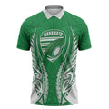Manawatu 2026 Rugby Custom Zipper Polo Shirt NZ Maori Silver Fern