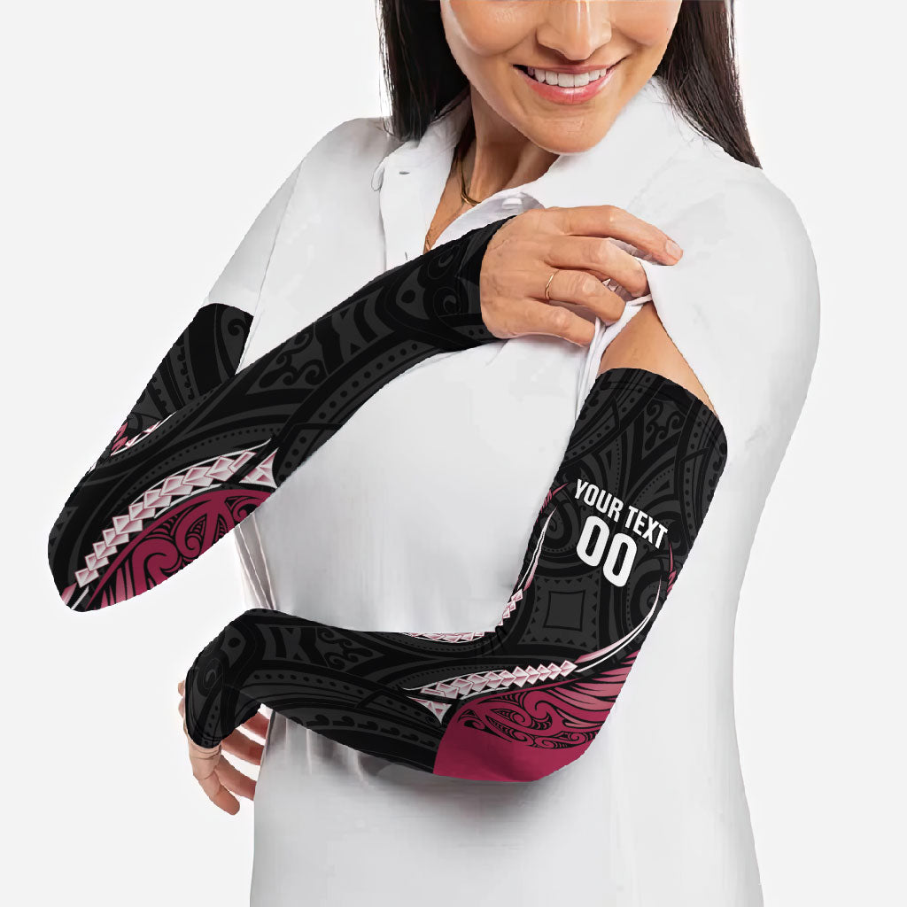 North Harbour 2026 Rugby Custom Arm Sleeves NZ Maori Silver Fern