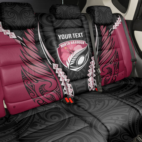 North Harbour 2026 Rugby Custom Back Car Seat Cover NZ Maori Silver Fern