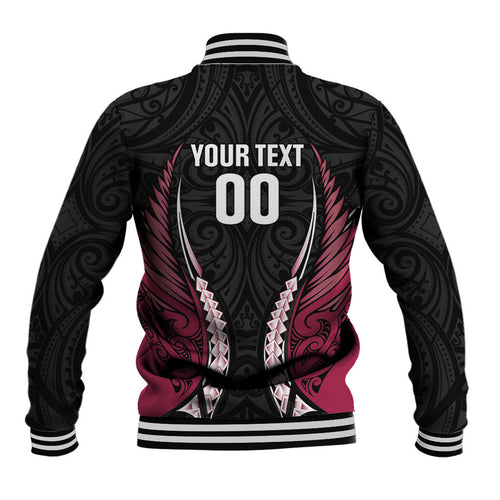 North Harbour 2026 Rugby Custom Baseball Jacket NZ Maori Silver Fern