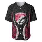 North Harbour 2026 Rugby Custom Baseball Jersey NZ Maori Silver Fern