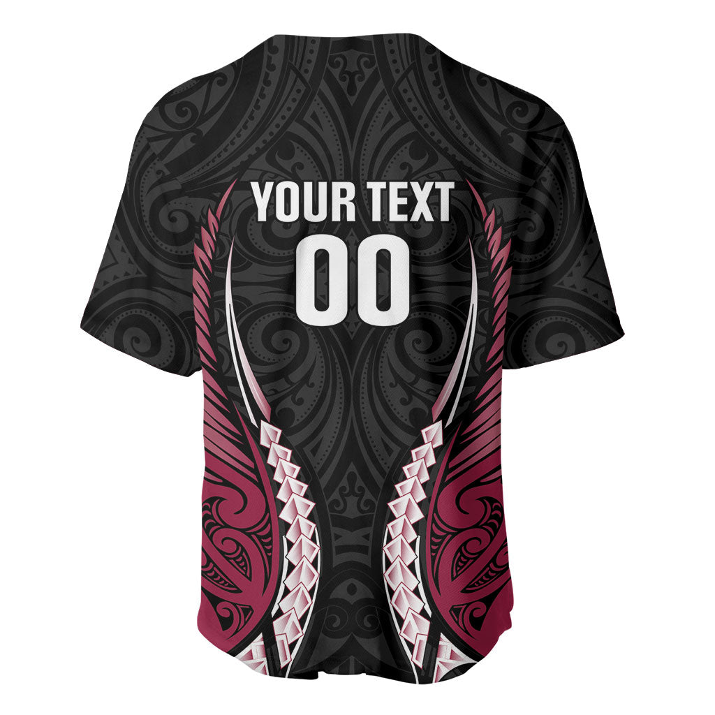 North Harbour 2026 Rugby Custom Baseball Jersey NZ Maori Silver Fern