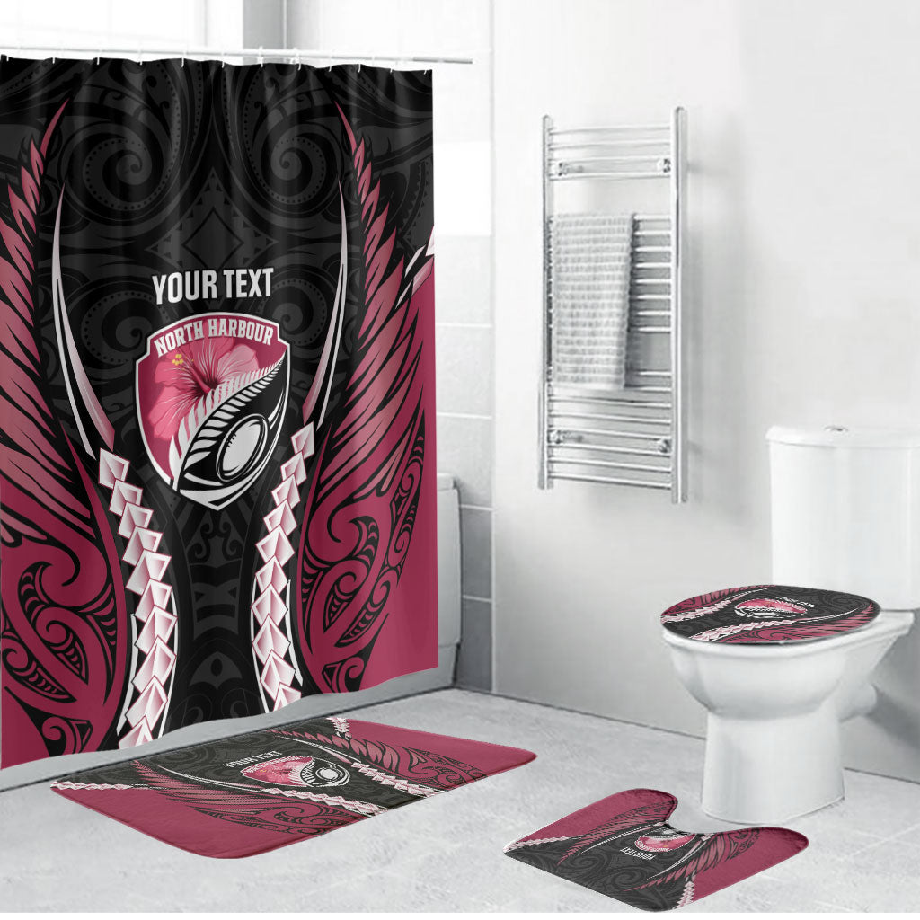 North Harbour 2026 Rugby Custom Bathroom Set NZ Maori Silver Fern