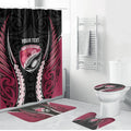 North Harbour 2026 Rugby Custom Bathroom Set NZ Maori Silver Fern