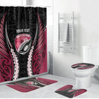 North Harbour 2026 Rugby Custom Bathroom Set NZ Maori Silver Fern