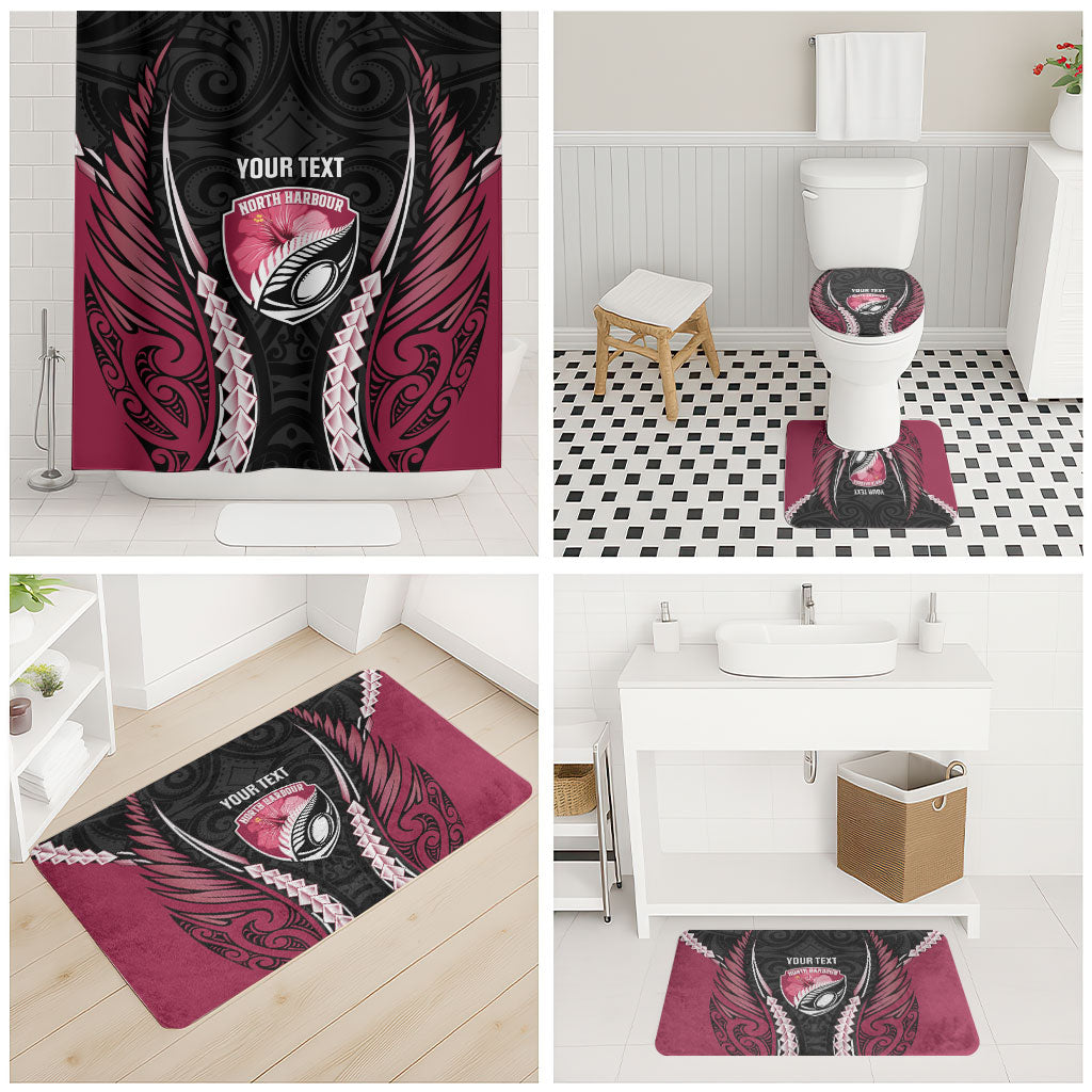North Harbour 2026 Rugby Custom Bathroom Set NZ Maori Silver Fern