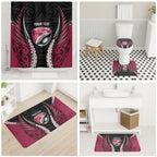 North Harbour 2026 Rugby Custom Bathroom Set NZ Maori Silver Fern