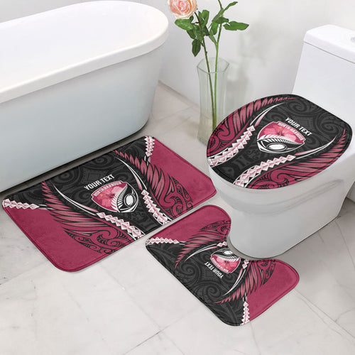 North Harbour 2026 Rugby Custom Bathroom Set NZ Maori Silver Fern