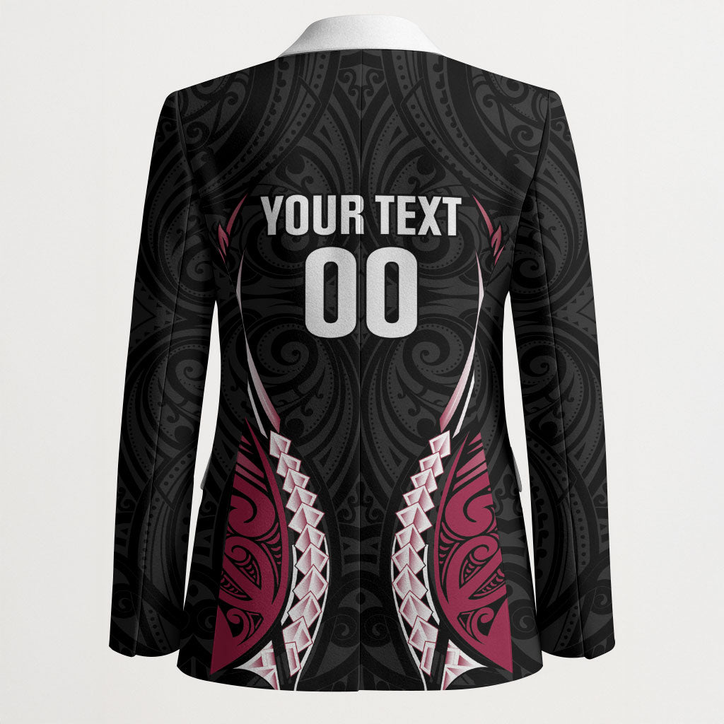 North Harbour 2026 Rugby Custom Blazer NZ Maori Silver Fern