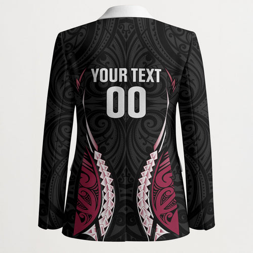 North Harbour 2026 Rugby Custom Blazer NZ Maori Silver Fern