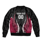 North Harbour 2026 Rugby Custom Bomber Jacket NZ Maori Silver Fern