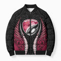 North Harbour 2026 Rugby Custom Bomber Puffer Jacket NZ Maori Silver Fern