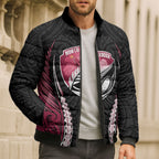 North Harbour 2026 Rugby Custom Bomber Puffer Jacket NZ Maori Silver Fern