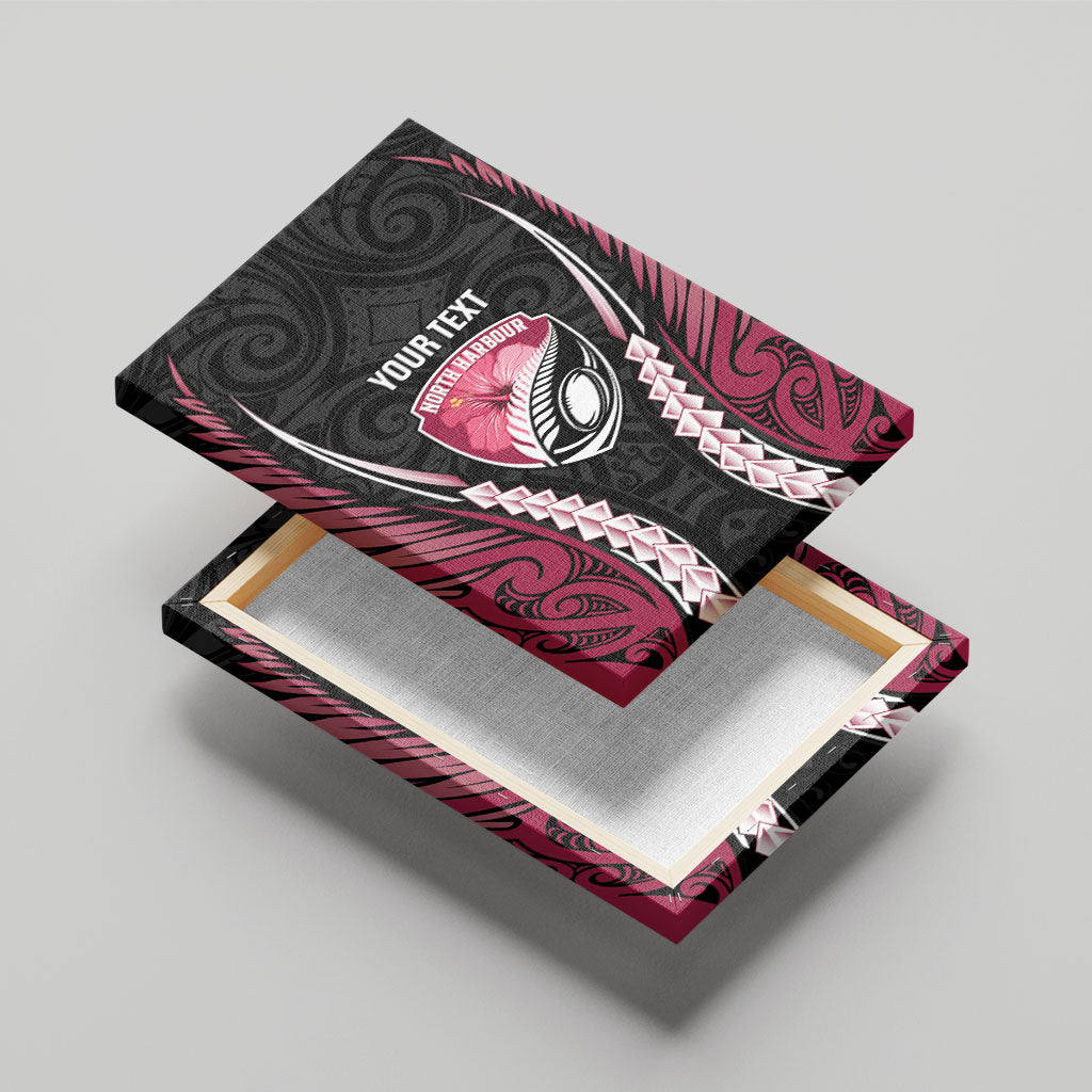 North Harbour 2026 Rugby Custom Canvas Wall Art NZ Maori Silver Fern