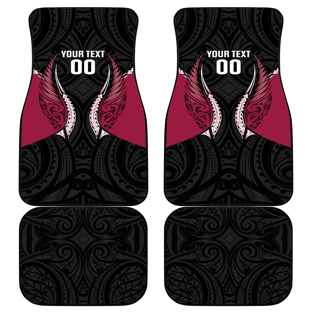 North Harbour 2026 Rugby Custom Car Mats NZ Maori Silver Fern