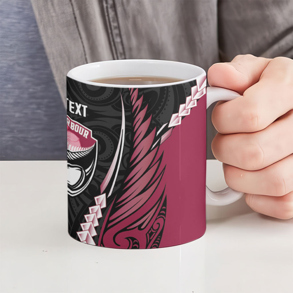 North Harbour 2026 Rugby Custom Ceramic Mug NZ Maori Silver Fern