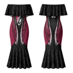 North Harbour 2026 Rugby Custom Couples Matching Mermaid Dress and Hawaiian Shirt NZ Maori Silver Fern LT14