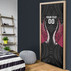 North Harbour 2026 Rugby Custom Door Cover NZ Maori Silver Fern