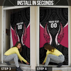 North Harbour 2026 Rugby Custom Door Cover NZ Maori Silver Fern