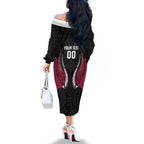 North Harbour 2026 Rugby Custom Family Matching Off The Shoulder Long Sleeve Dress and Hawaiian Shirt NZ Maori Silver Fern