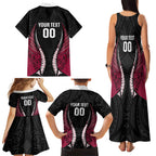 North Harbour 2026 Rugby Custom Family Matching Tank Maxi Dress and Hawaiian Shirt NZ Maori Silver Fern