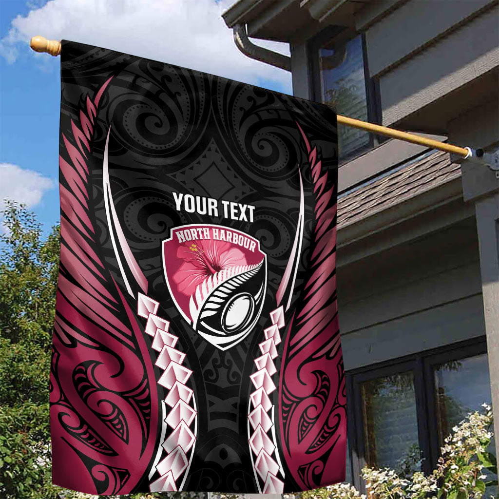 North Harbour 2026 Rugby Custom Garden Flag NZ Maori Silver Fern
