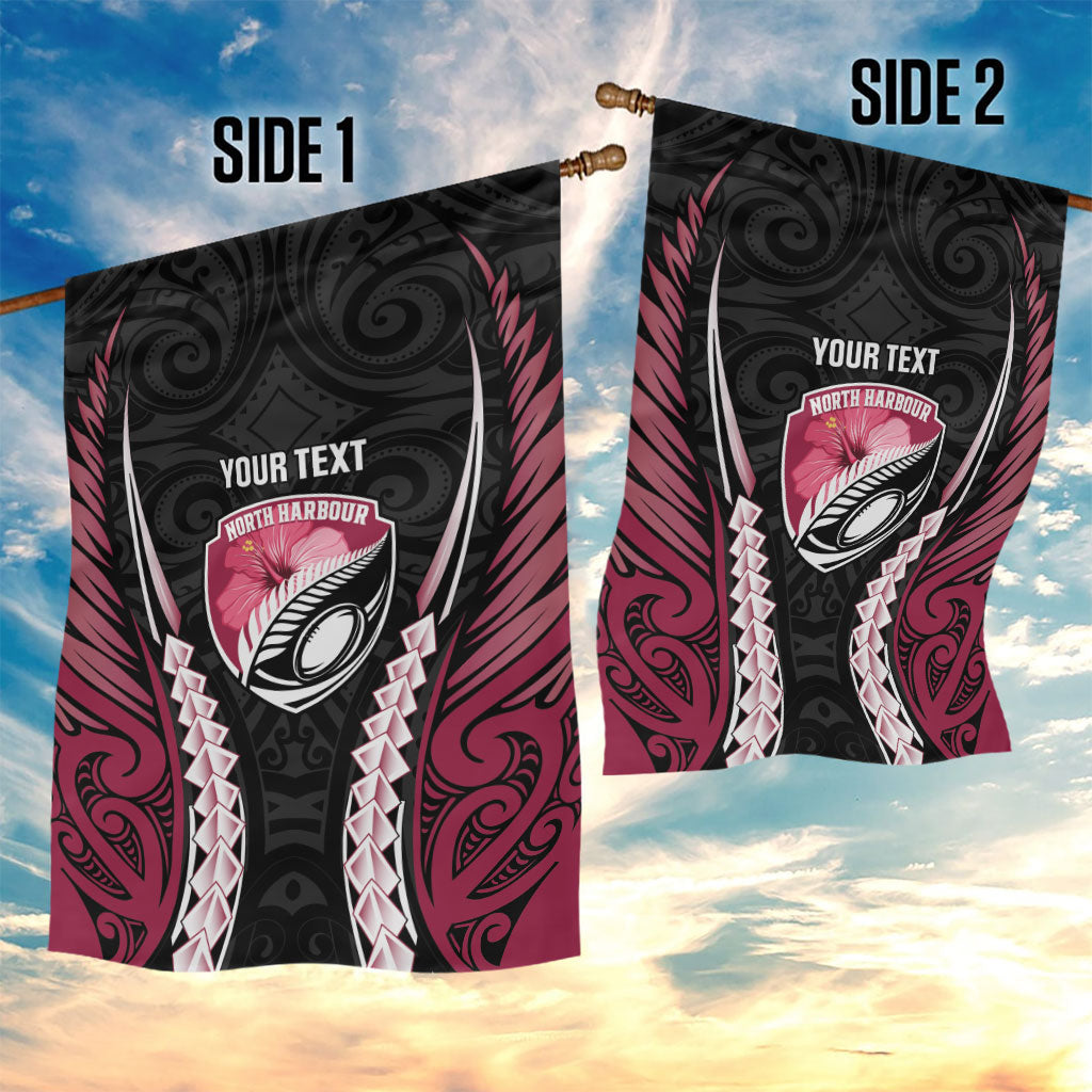 North Harbour 2026 Rugby Custom Garden Flag NZ Maori Silver Fern