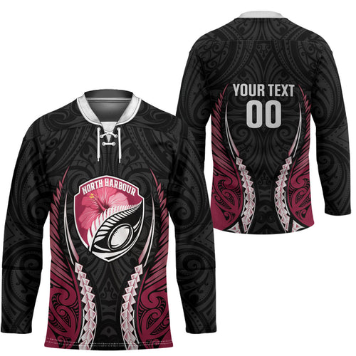 North Harbour 2026 Rugby Custom Hockey Jersey NZ Maori Silver Fern