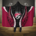 North Harbour 2026 Rugby Custom Hooded Blanket NZ Maori Silver Fern