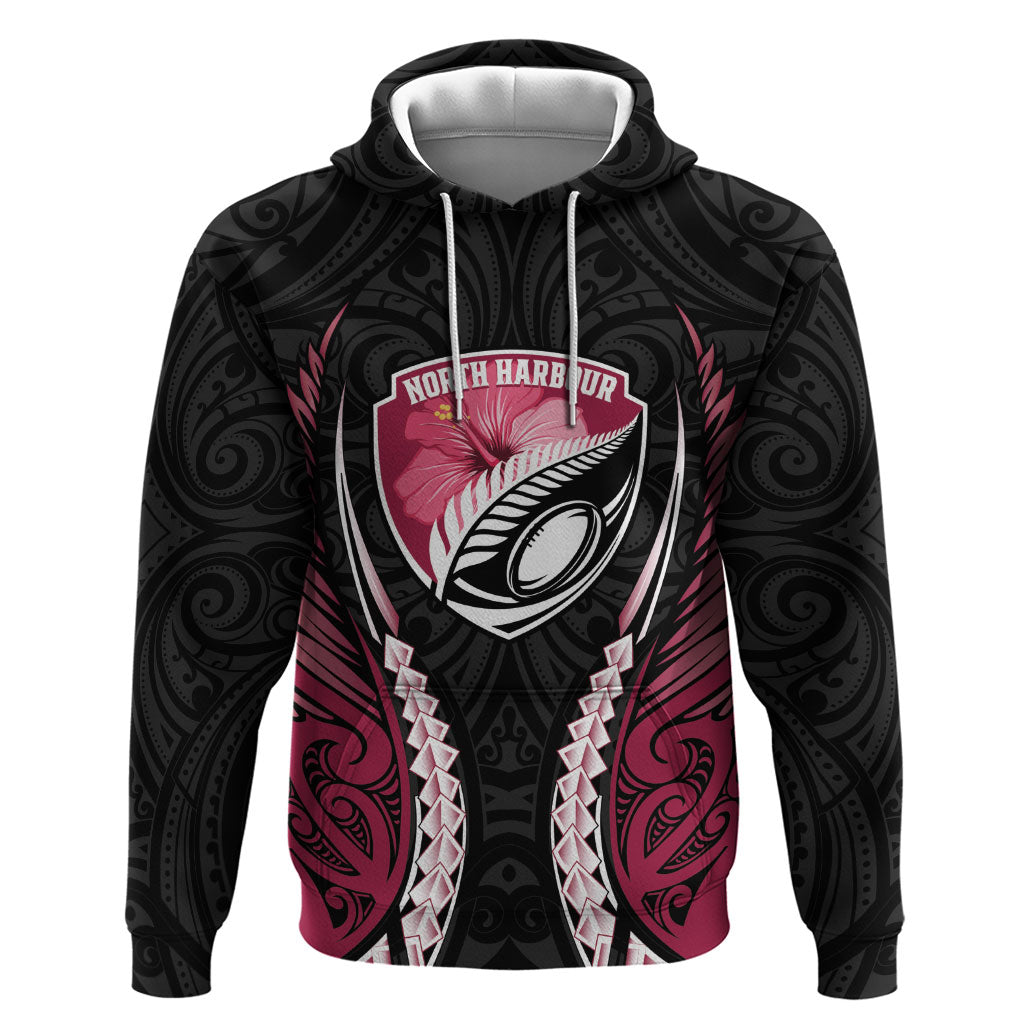 North Harbour 2026 Rugby Custom Hoodie NZ Maori Silver Fern