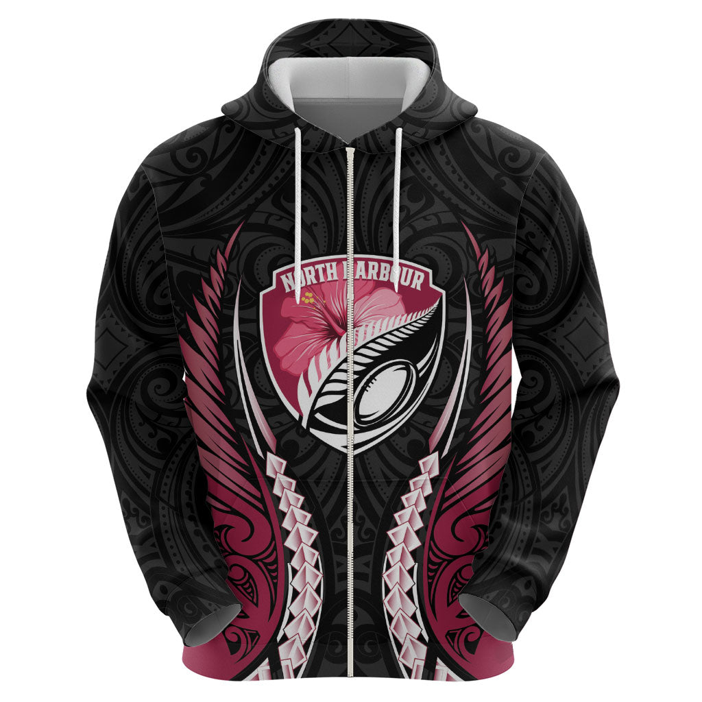 North Harbour 2026 Rugby Custom Hoodie NZ Maori Silver Fern
