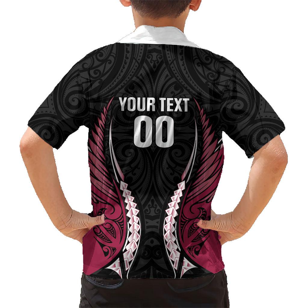 North Harbour 2026 Rugby Custom Kid Hawaiian Shirt NZ Maori Silver Fern