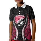 North Harbour 2026 Rugby Custom Kid Polo Shirt NZ Maori Silver Fern