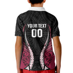 North Harbour 2026 Rugby Custom Kid Polo Shirt NZ Maori Silver Fern